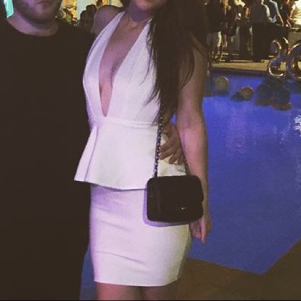 WOW Couture backless halter bandage dress